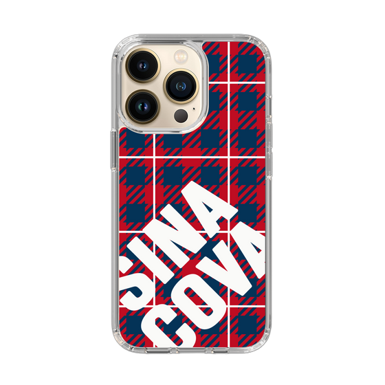 Slim Protection Case［ SINA COVA - Check - Red ］