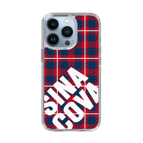 Slim Protection Case［ SINA COVA - Check - Red ］