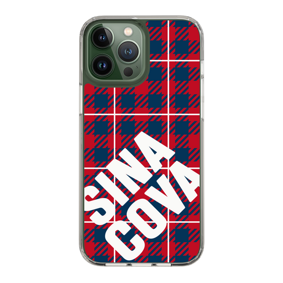 Slim Protection Case［ SINA COVA - Check - Red ］