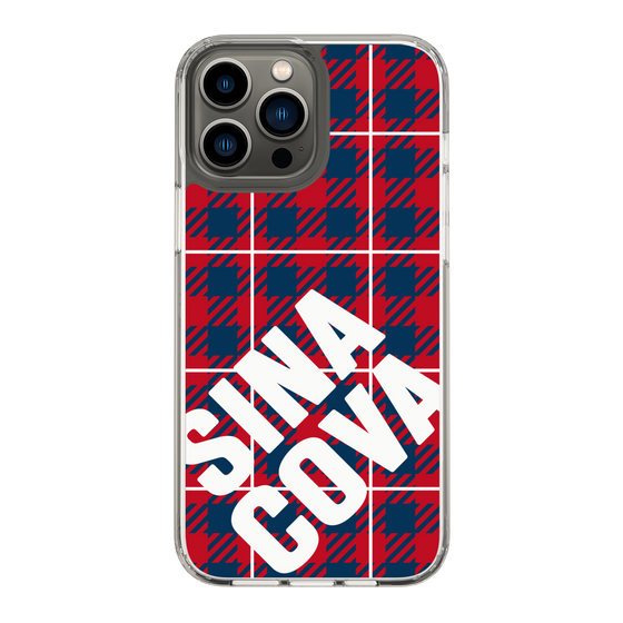 Slim Protection Case［ SINA COVA - Check - Red ］