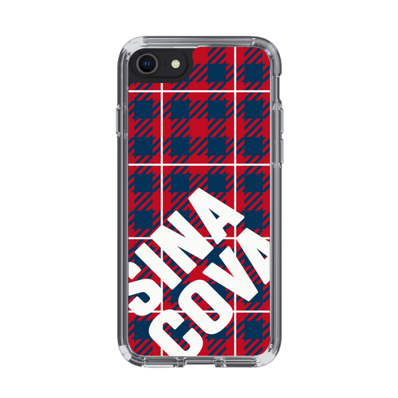 Slim Protection Case［ SINA COVA - Check - Red ］