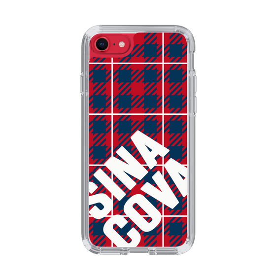 Slim Protection Case［ SINA COVA - Check - Red ］