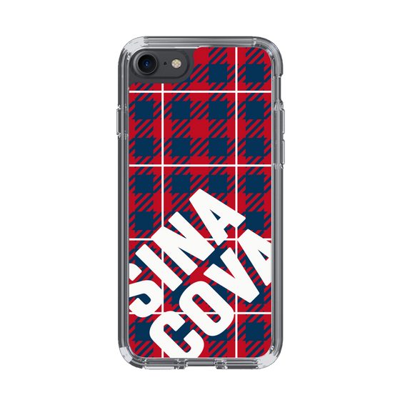 Slim Protection Case［ SINA COVA - Check - Red ］