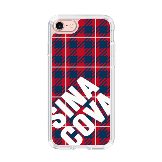 Slim Protection Case［ SINA COVA - Check - Red ］