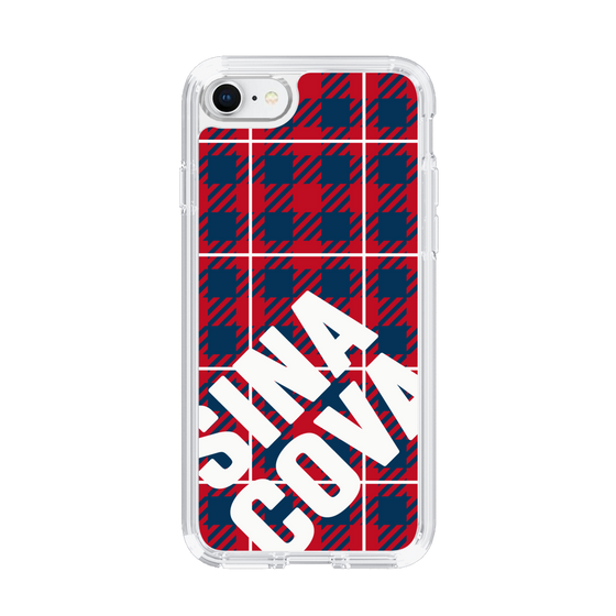 Slim Protection Case［ SINA COVA - Check - Red ］