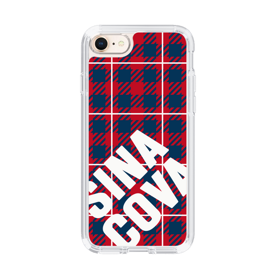 Slim Protection Case［ SINA COVA - Check - Red ］