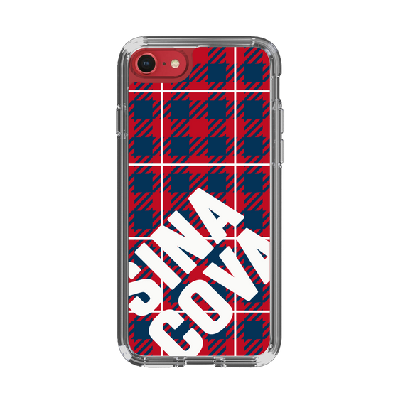 Slim Protection Case［ SINA COVA - Check - Red ］