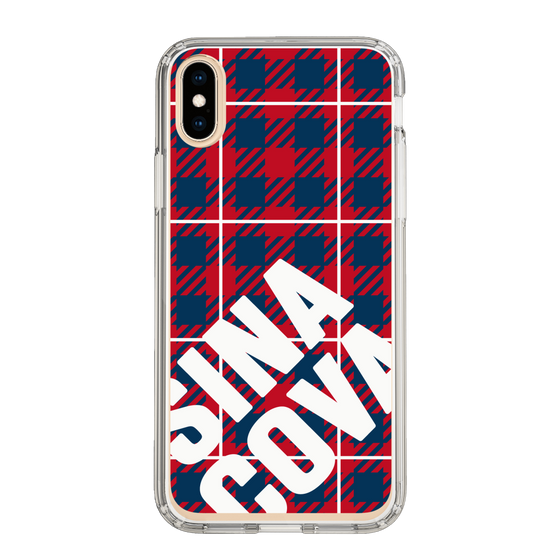 Slim Protection Case［ SINA COVA - Check - Red ］