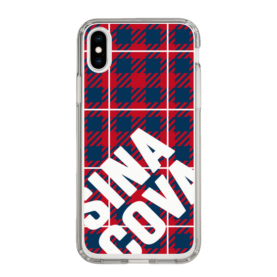 Slim Protection Case［ SINA COVA - Check - Red ］