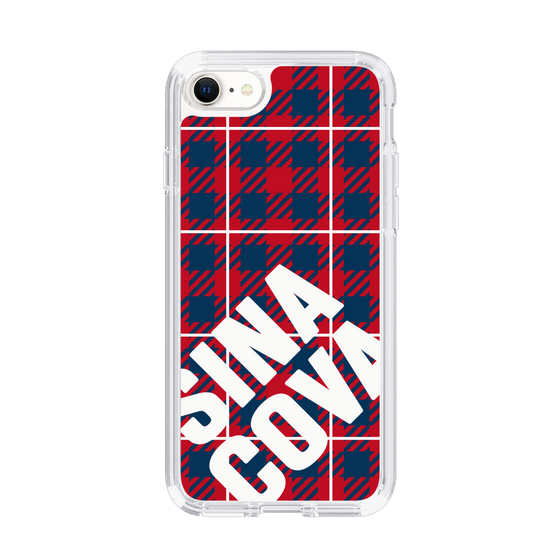 Slim Protection Case［ SINA COVA - Check - Red ］