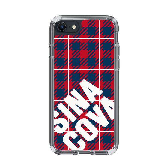 Slim Protection Case［ SINA COVA - Check - Red ］