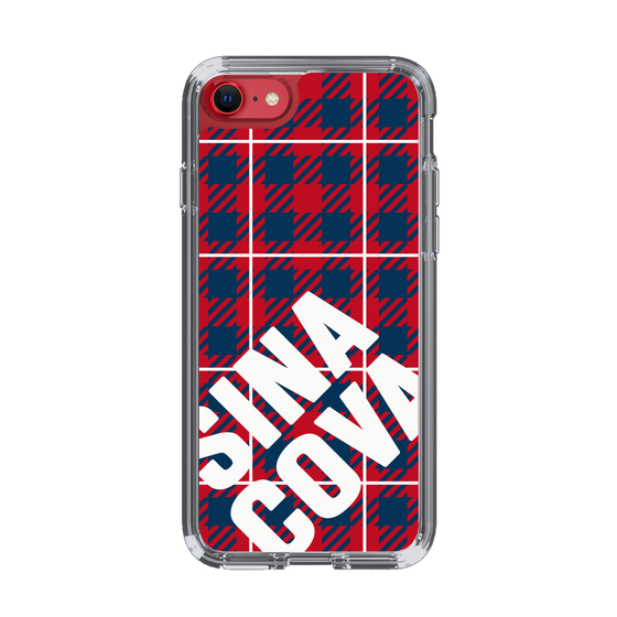 Slim Protection Case［ SINA COVA - Check - Red ］