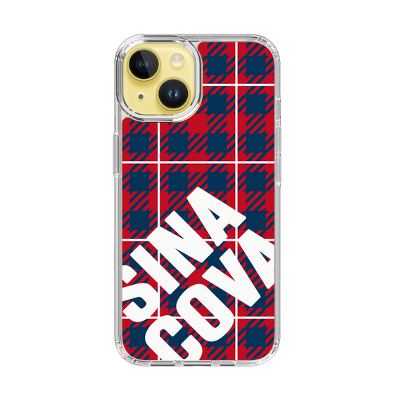 Slim Protection Case［ SINA COVA - Check - Red ］