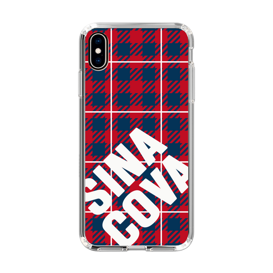 Slim Protection Case［ SINA COVA - Check - Red ］
