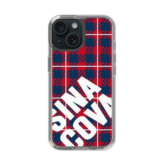 Slim Protection Case［ SINA COVA - Check - Red ］