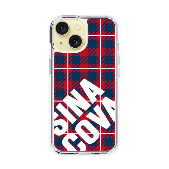 Slim Protection Case［ SINA COVA - Check - Red ］
