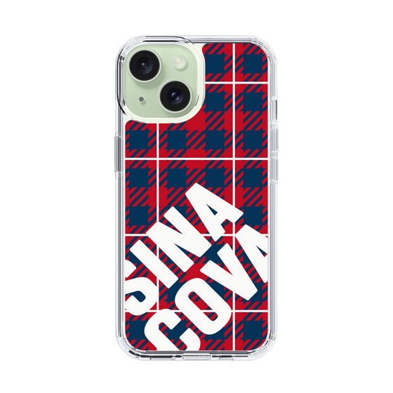 Slim Protection Case［ SINA COVA - Check - Red ］