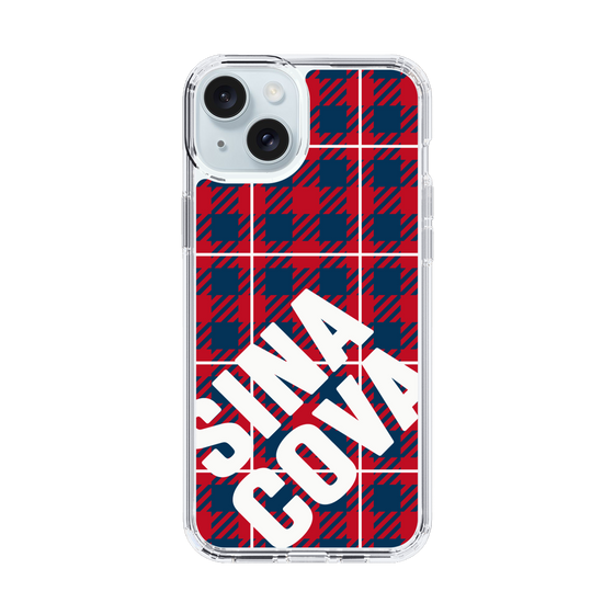 Slim Protection Case［ SINA COVA - Check - Red ］