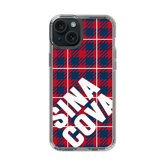 Slim Protection Case［ SINA COVA - Check - Red ］