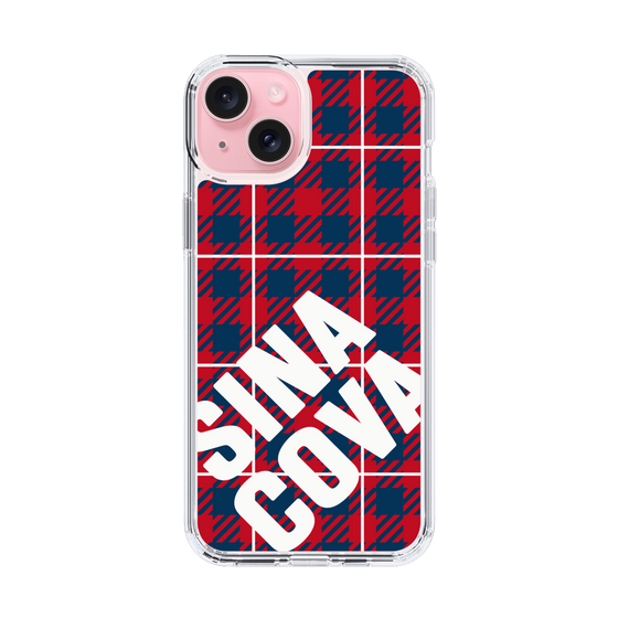 Slim Protection Case［ SINA COVA - Check - Red ］