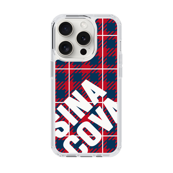 Slim Protection Case［ SINA COVA - Check - Red ］