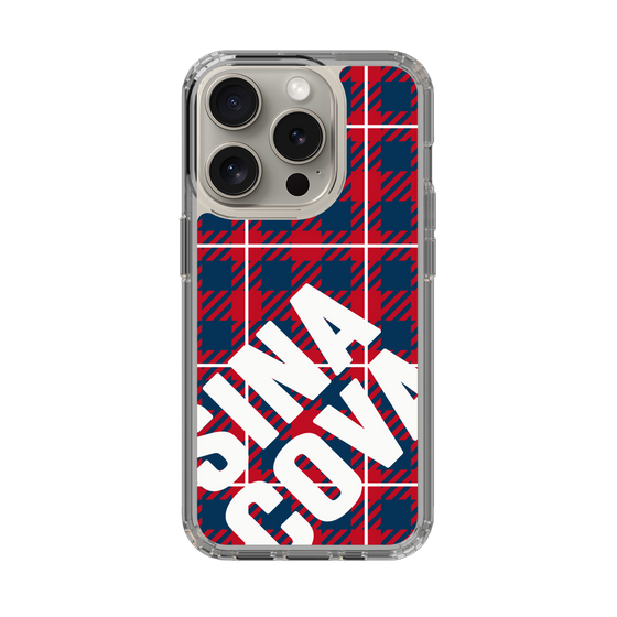 Slim Protection Case［ SINA COVA - Check - Red ］