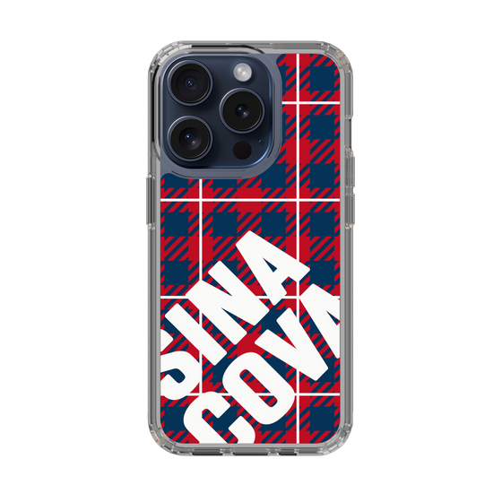 Slim Protection Case［ SINA COVA - Check - Red ］