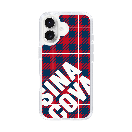 Slim Protection Case［ SINA COVA - Check - Red ］