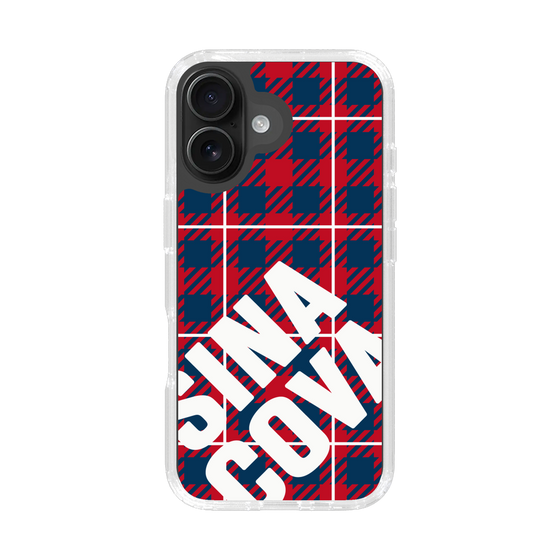 Slim Protection Case［ SINA COVA - Check - Red ］