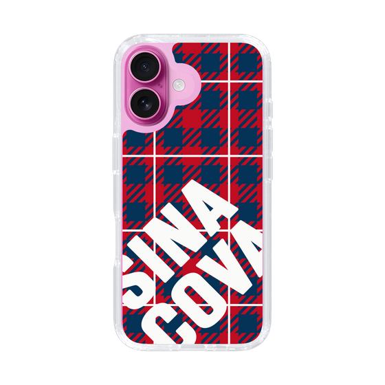Slim Protection Case［ SINA COVA - Check - Red ］