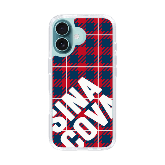Slim Protection Case［ SINA COVA - Check - Red ］