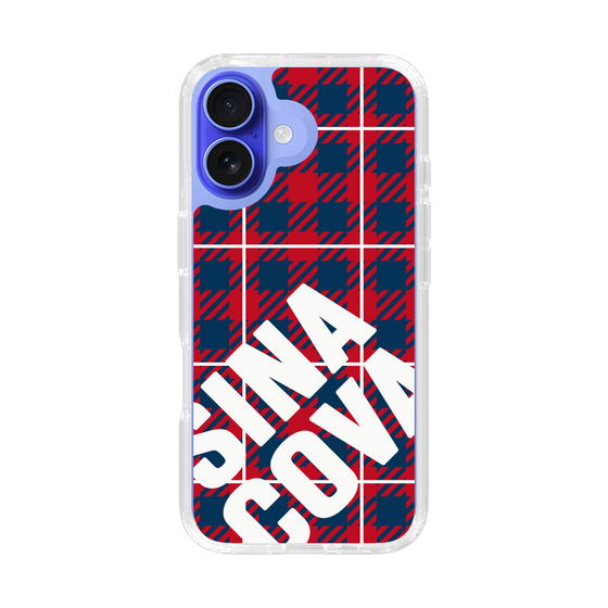 Slim Protection Case［ SINA COVA - Check - Red ］