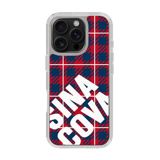 Slim Protection Case［ SINA COVA - Check - Red ］