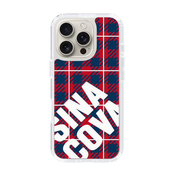 Slim Protection Case［ SINA COVA - Check - Red ］