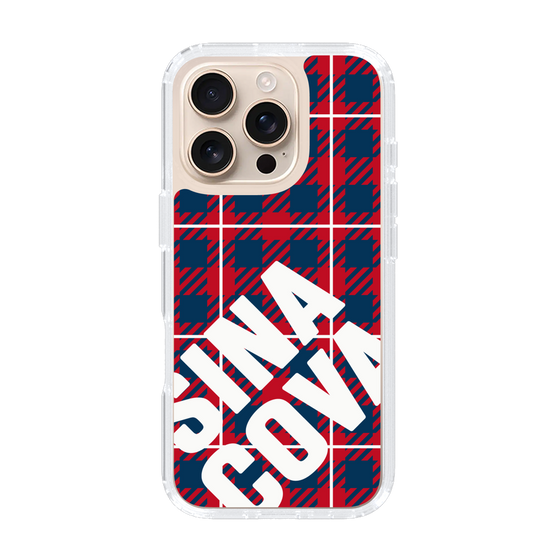 Slim Protection Case［ SINA COVA - Check - Red ］