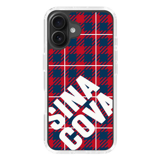 Slim Protection Case［ SINA COVA - Check - Red ］