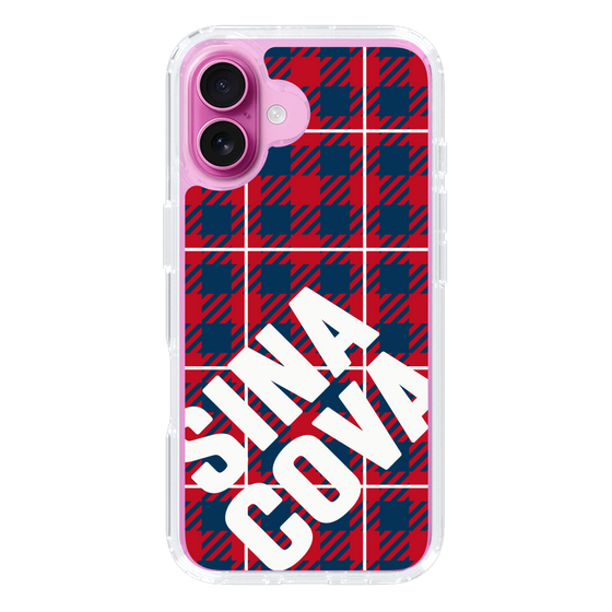 Slim Protection Case［ SINA COVA - Check - Red ］