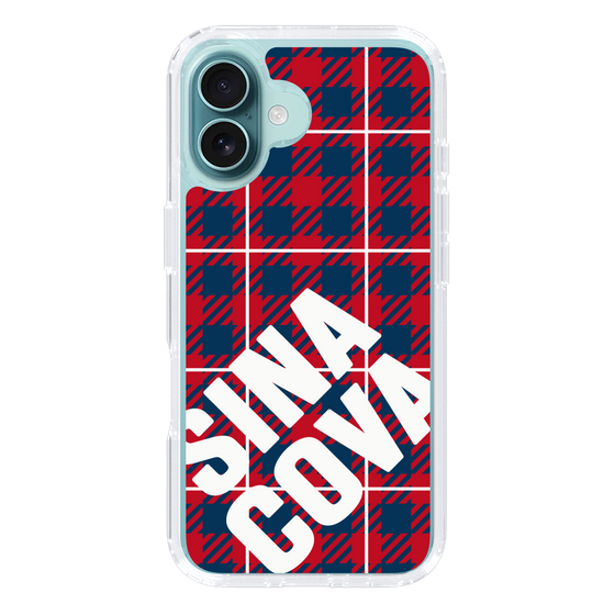Slim Protection Case［ SINA COVA - Check - Red ］