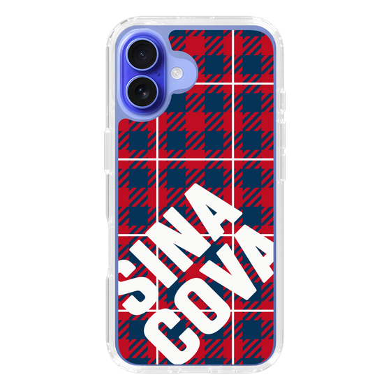 Slim Protection Case［ SINA COVA - Check - Red ］