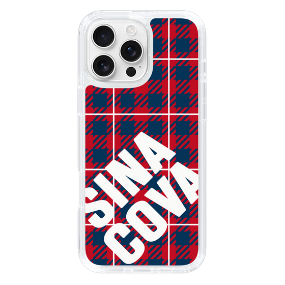 Slim Protection Case［ SINA COVA - Check - Red ］