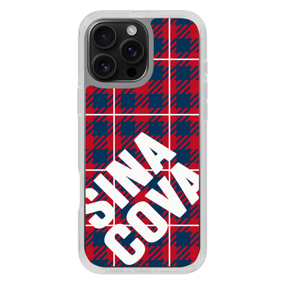 Slim Protection Case［ SINA COVA - Check - Red ］