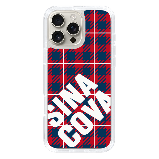 Slim Protection Case［ SINA COVA - Check - Red ］