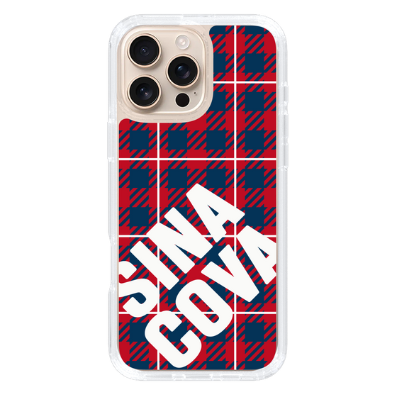 Slim Protection Case［ SINA COVA - Check - Red ］