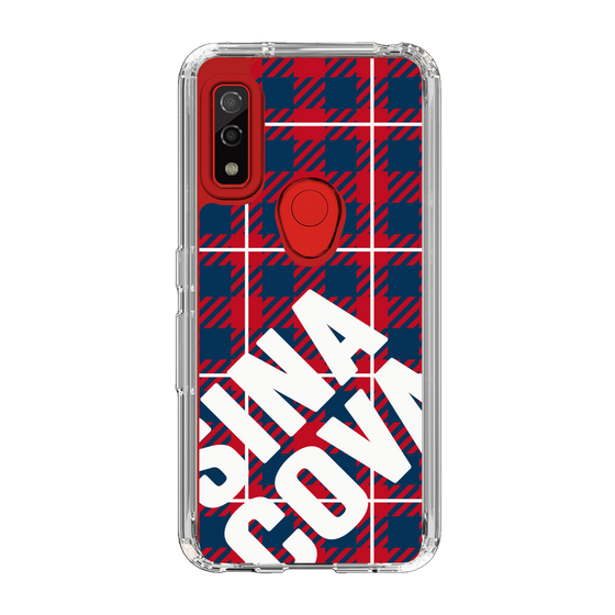 Slim Protection Case［ SINA COVA - Check - Red ］