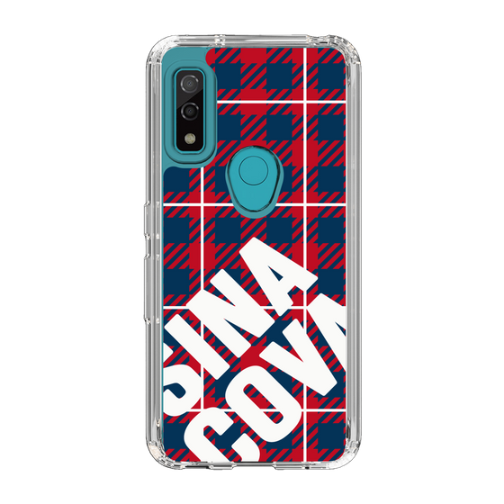 Slim Protection Case［ SINA COVA - Check - Red ］