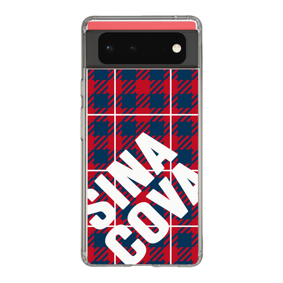 Slim Protection Case［ SINA COVA - Check - Red ］