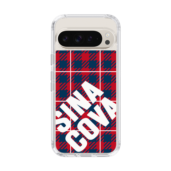 Slim Protection Case［ SINA COVA - Check - Red ］