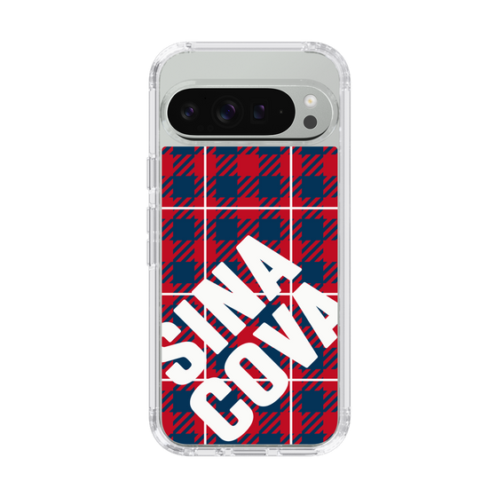 Slim Protection Case［ SINA COVA - Check - Red ］