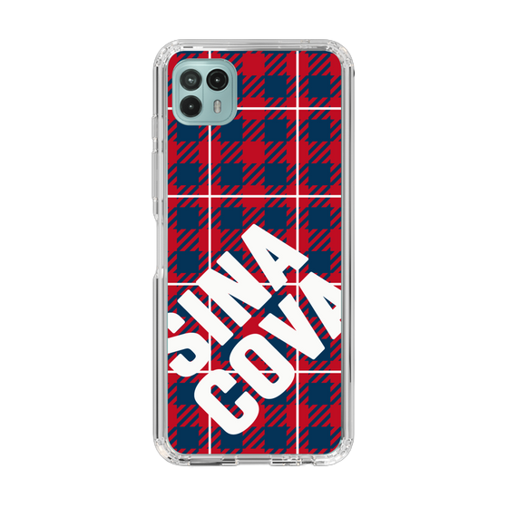 Slim Protection Case［ SINA COVA - Check - Red ］