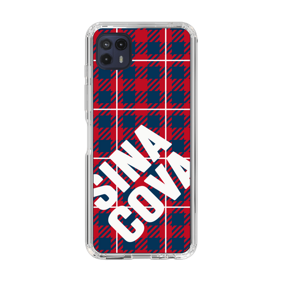 Slim Protection Case［ SINA COVA - Check - Red ］